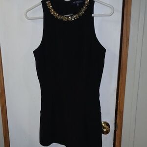 One Clothing Black Fitted Embellished Tank Top